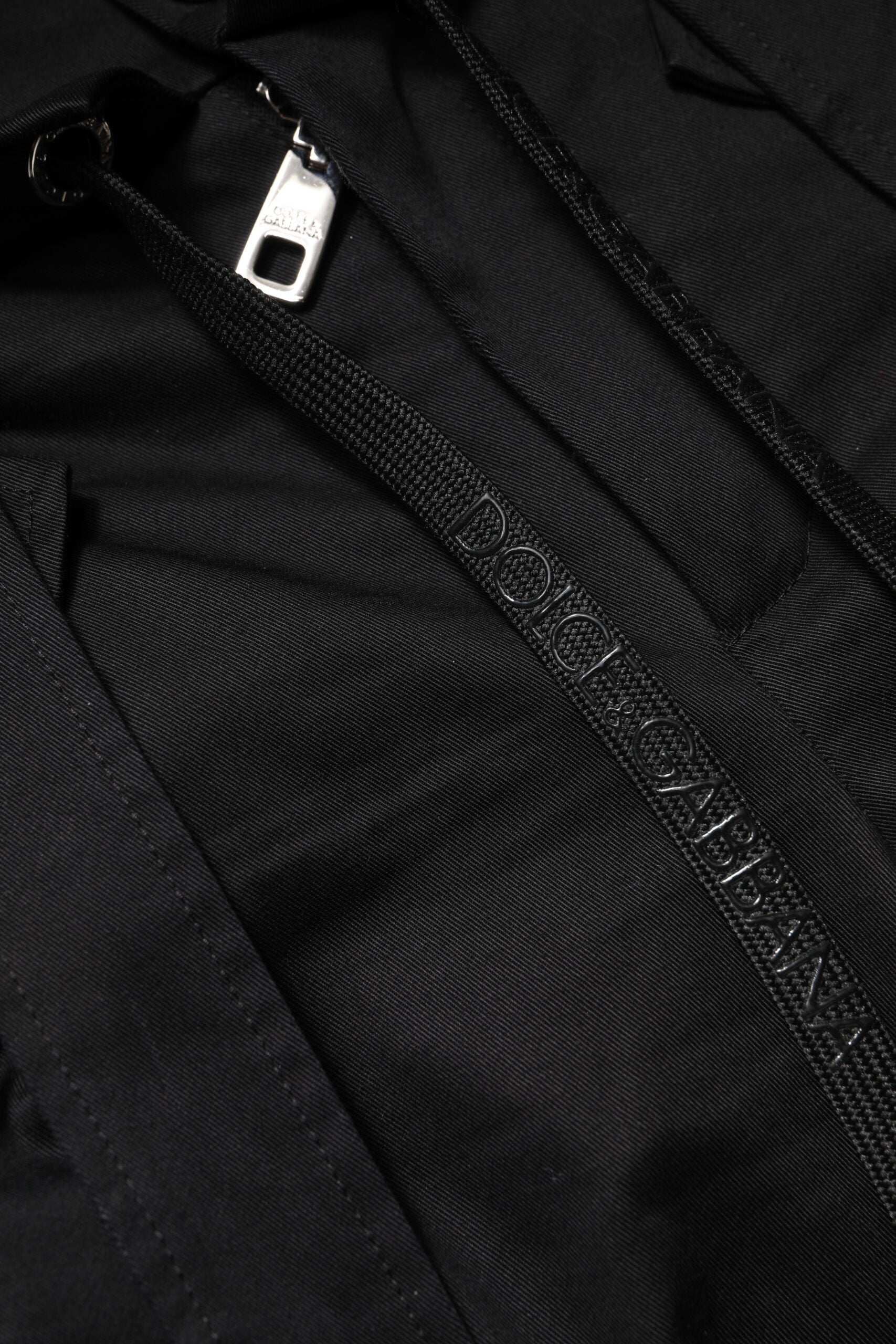 Dolce & Gabbana Black Cotton High Waist Cargo Pants