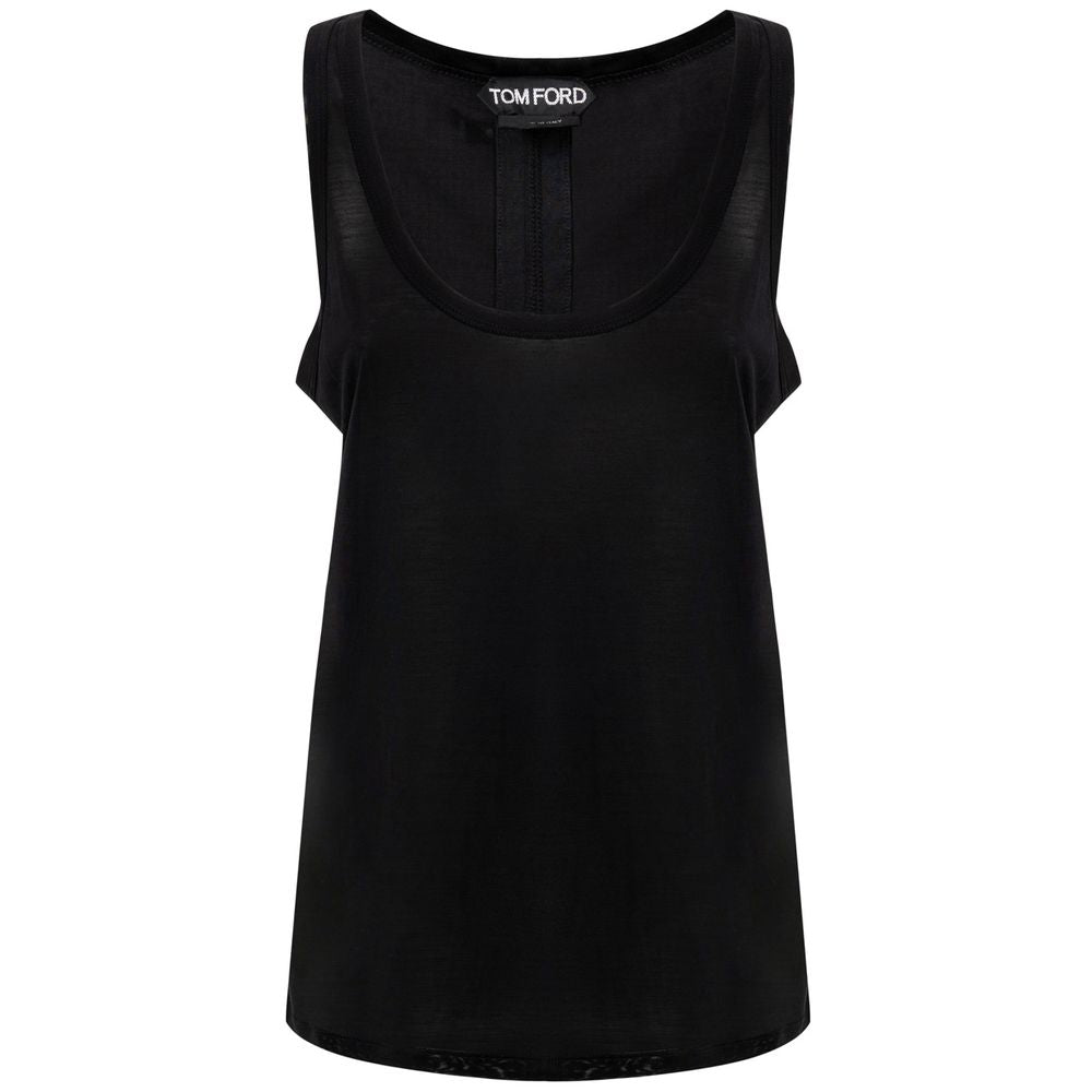 Tom Ford Black Silk Tank Tops