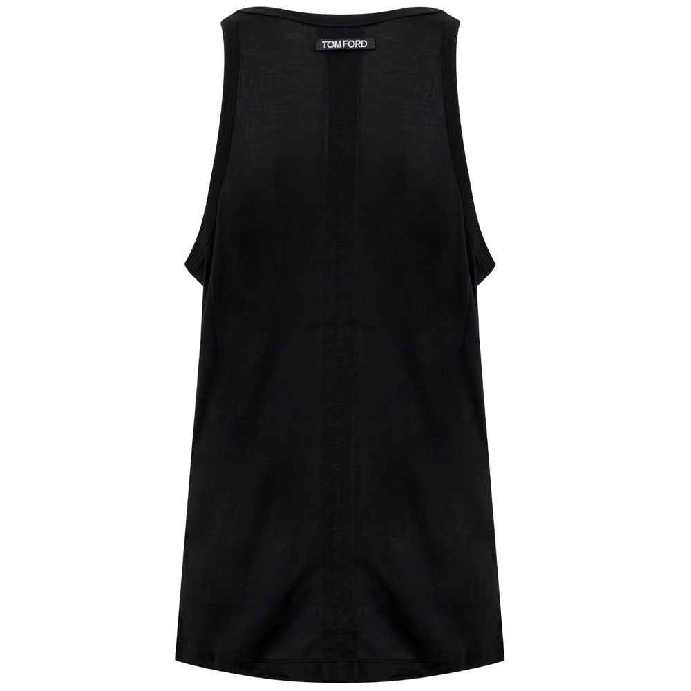 Tom Ford Black Silk Tank Tops