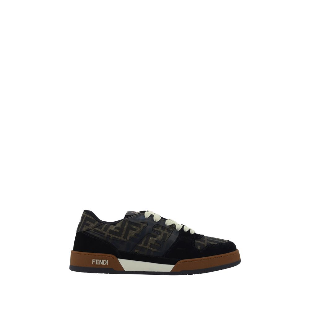 Fendi Multicolor Fabric Low Top Sneakers