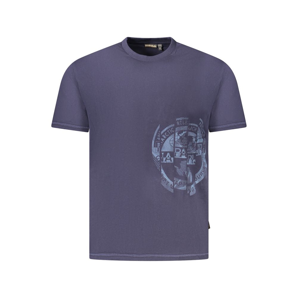 Napapijri Blu Cotton Men T-Shirt
