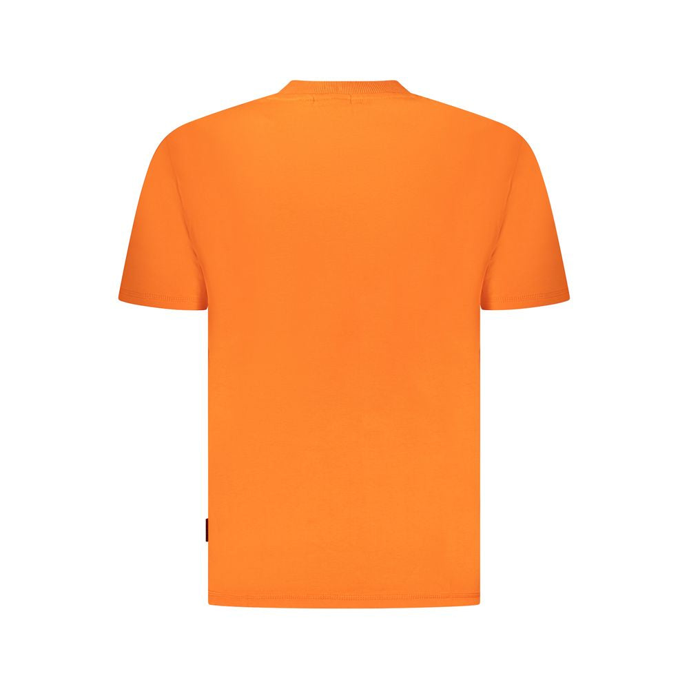 Napapijri Arancione Cotton Men T-Shirt