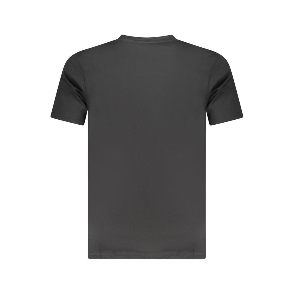 Cavalli Class Black Cotton Men T-Shirt