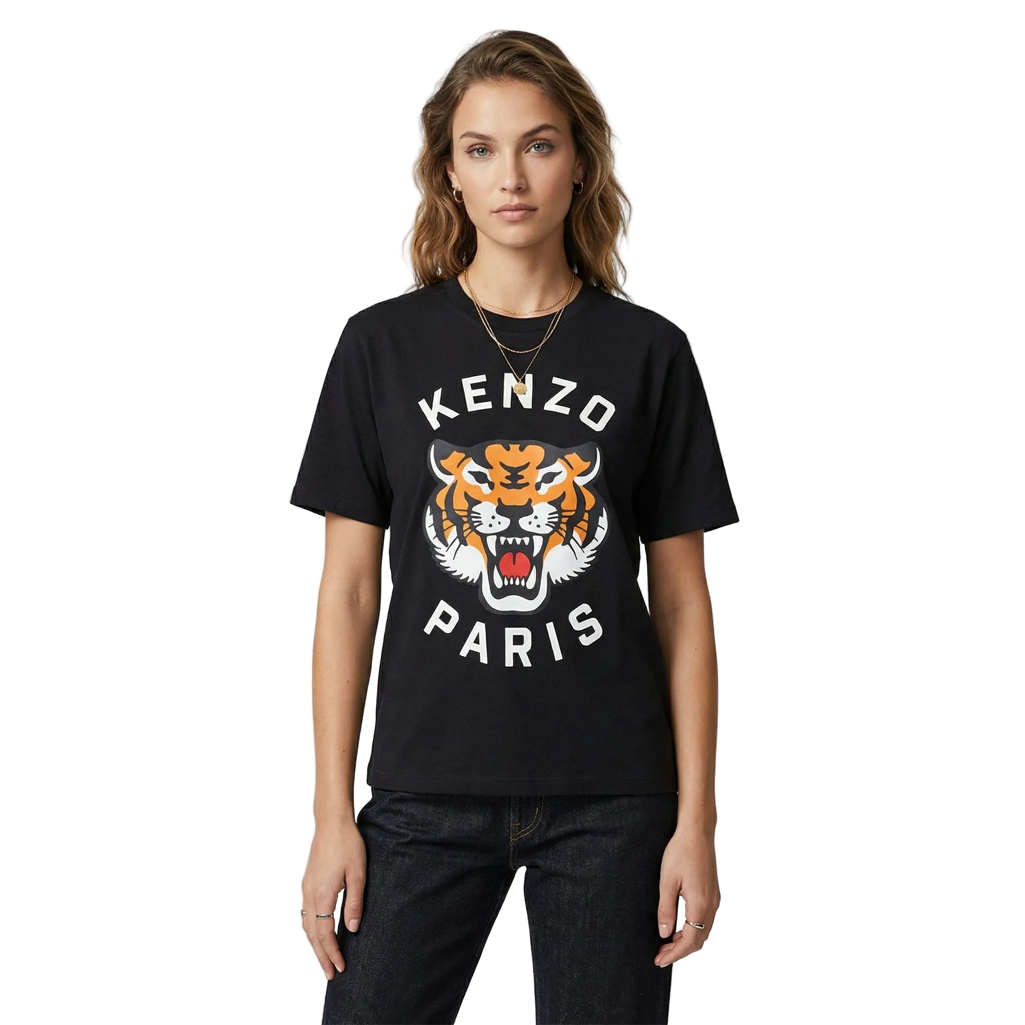 Kenzo T-shirt Lucky Tiger - Black