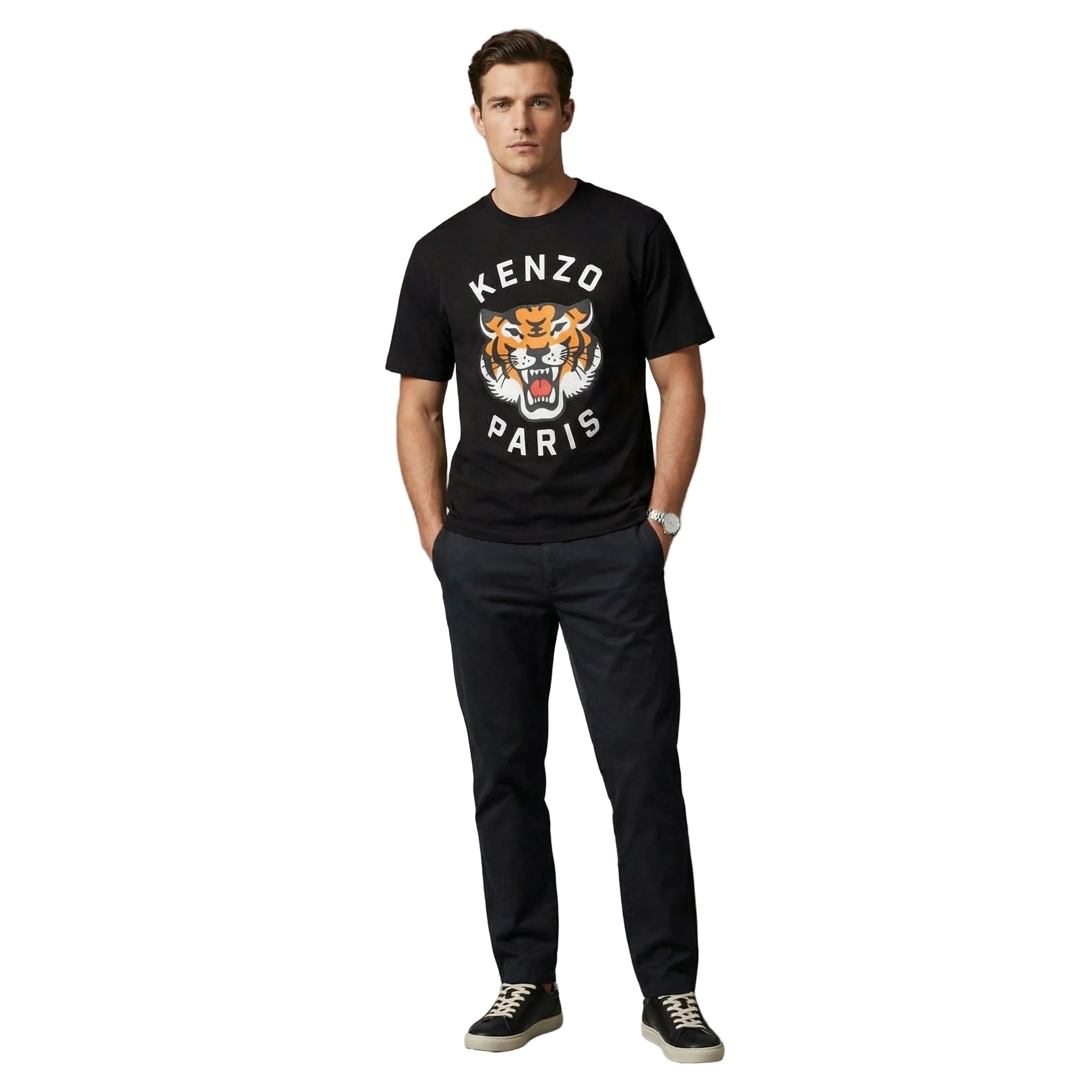 Kenzo T-shirt Lucky Tiger - Black