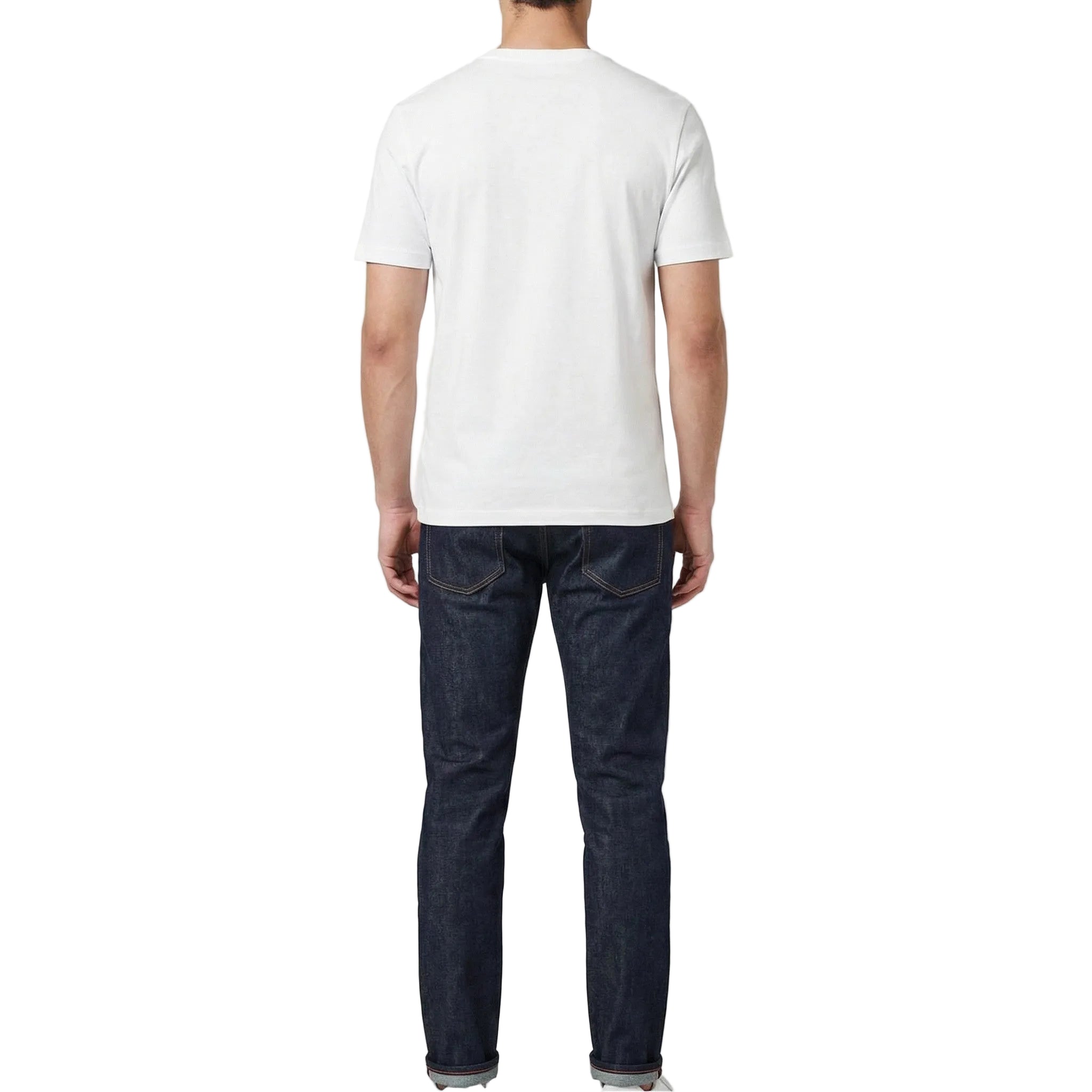 Hugo Boss Yellow Textured Logo - White