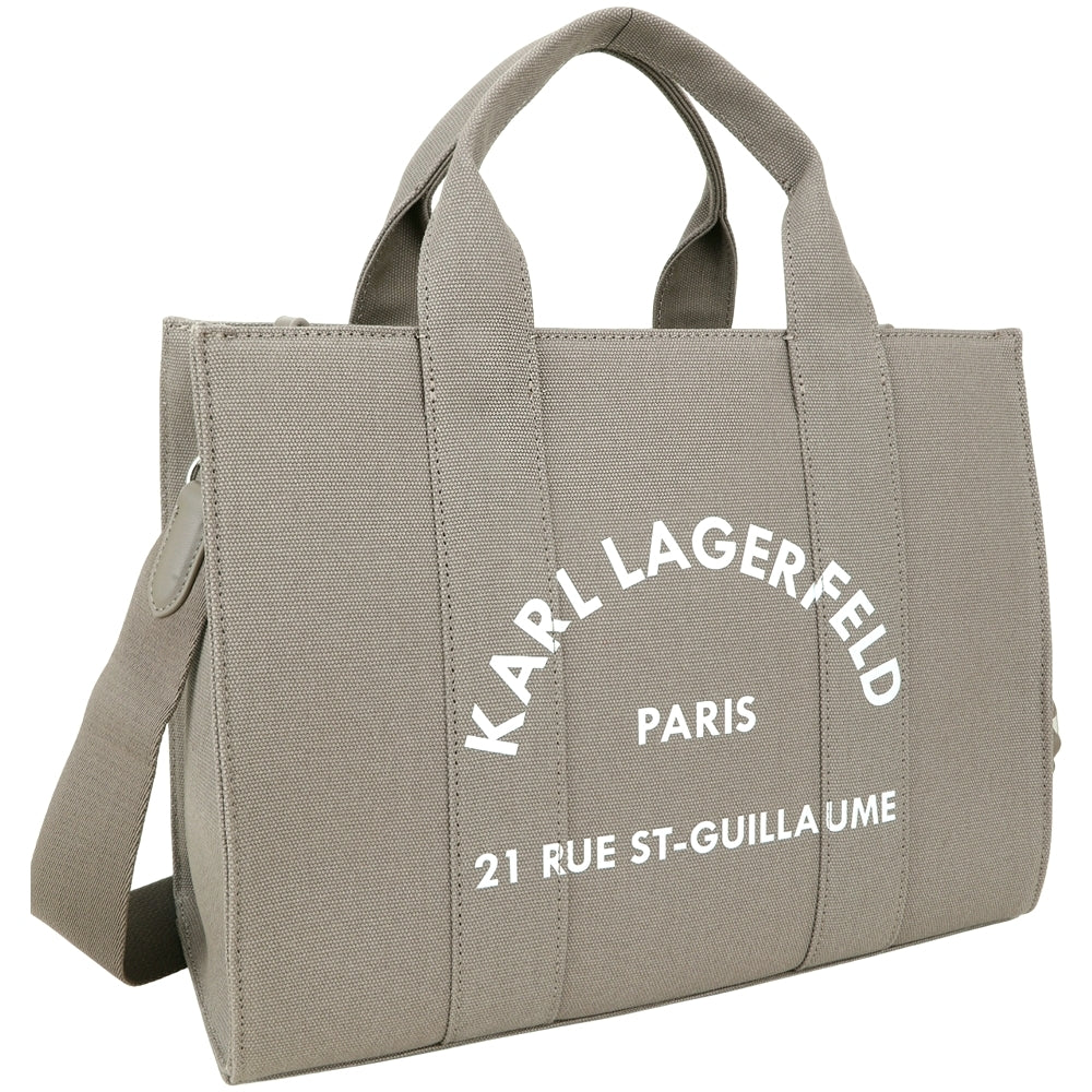 Karl Lagerfeld Canvas Tote - Grey