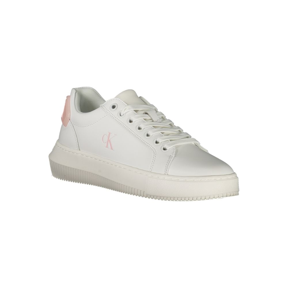 Calvin Klein White Polyurethane Women Sneaker