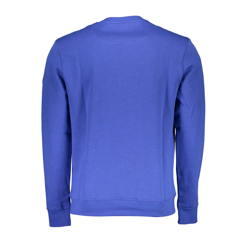 North Sails Blue Cotton Men Sweatshirt