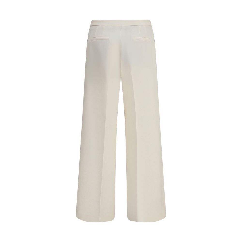 Cruna Beige Polyester Casual Pants