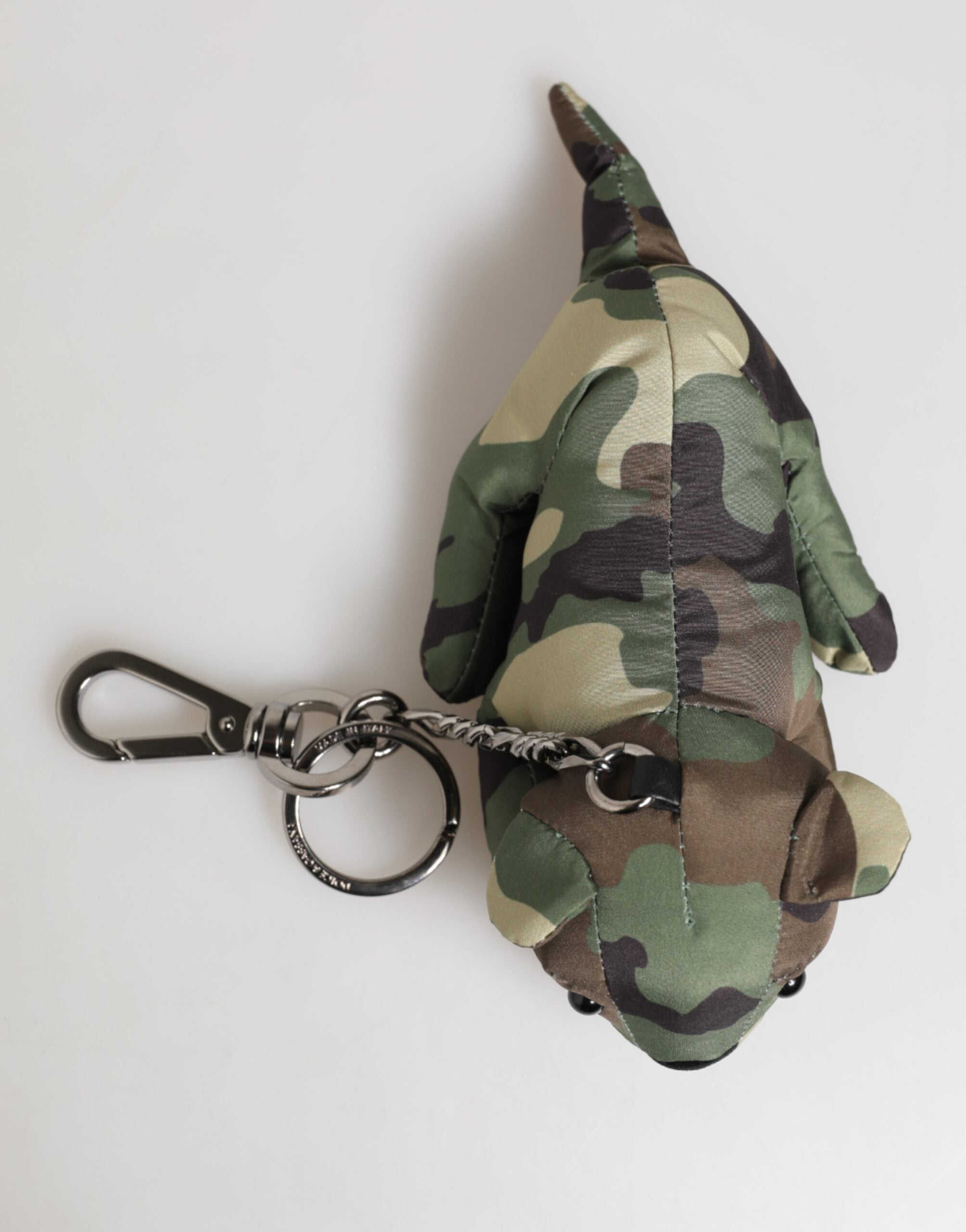 Dolce & Gabbana Multicolor Camouflage Animal Silhouette Keychain Keyring