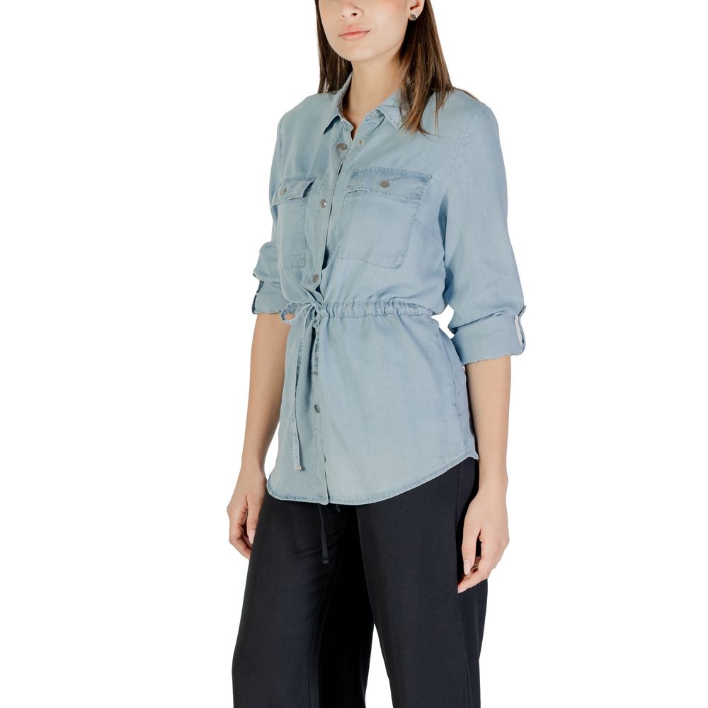 Only Light Blue Tencel Blouse