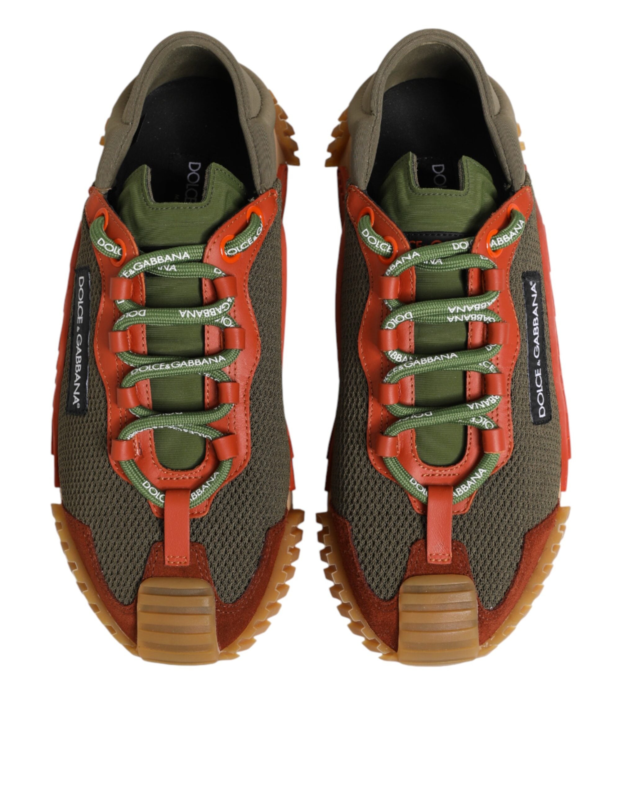 حذاء سنيكرز دولتشي آند غابانا متعدد الألوان برباط ومنخفض الرقبة NS1