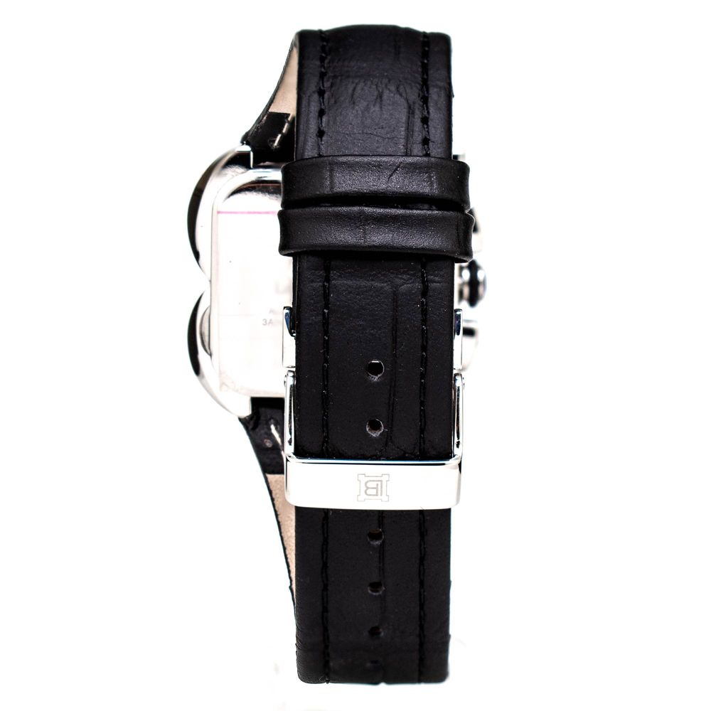 Laura Biagiotti Black Leather Dress Watch