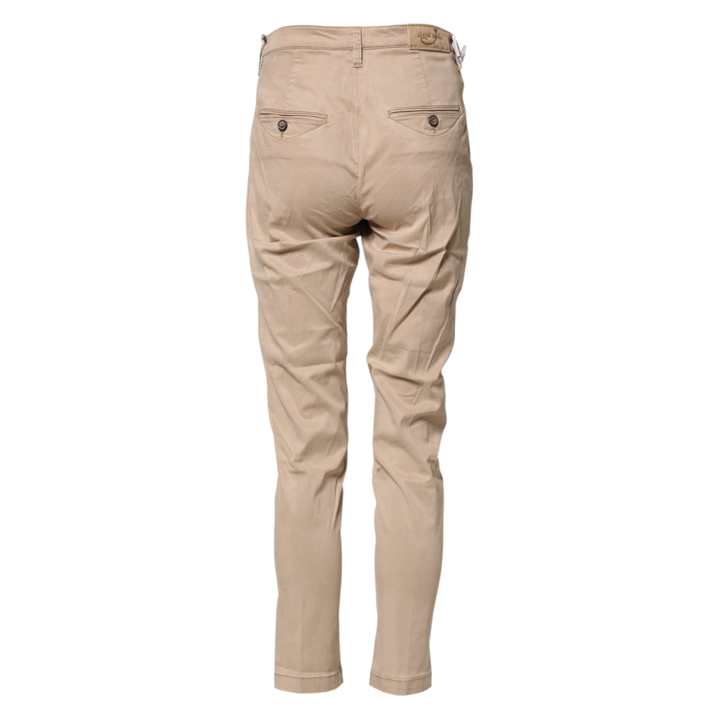 Jacob Cohen Beige Lyocell Skinny High Waist Chino Casual Pants