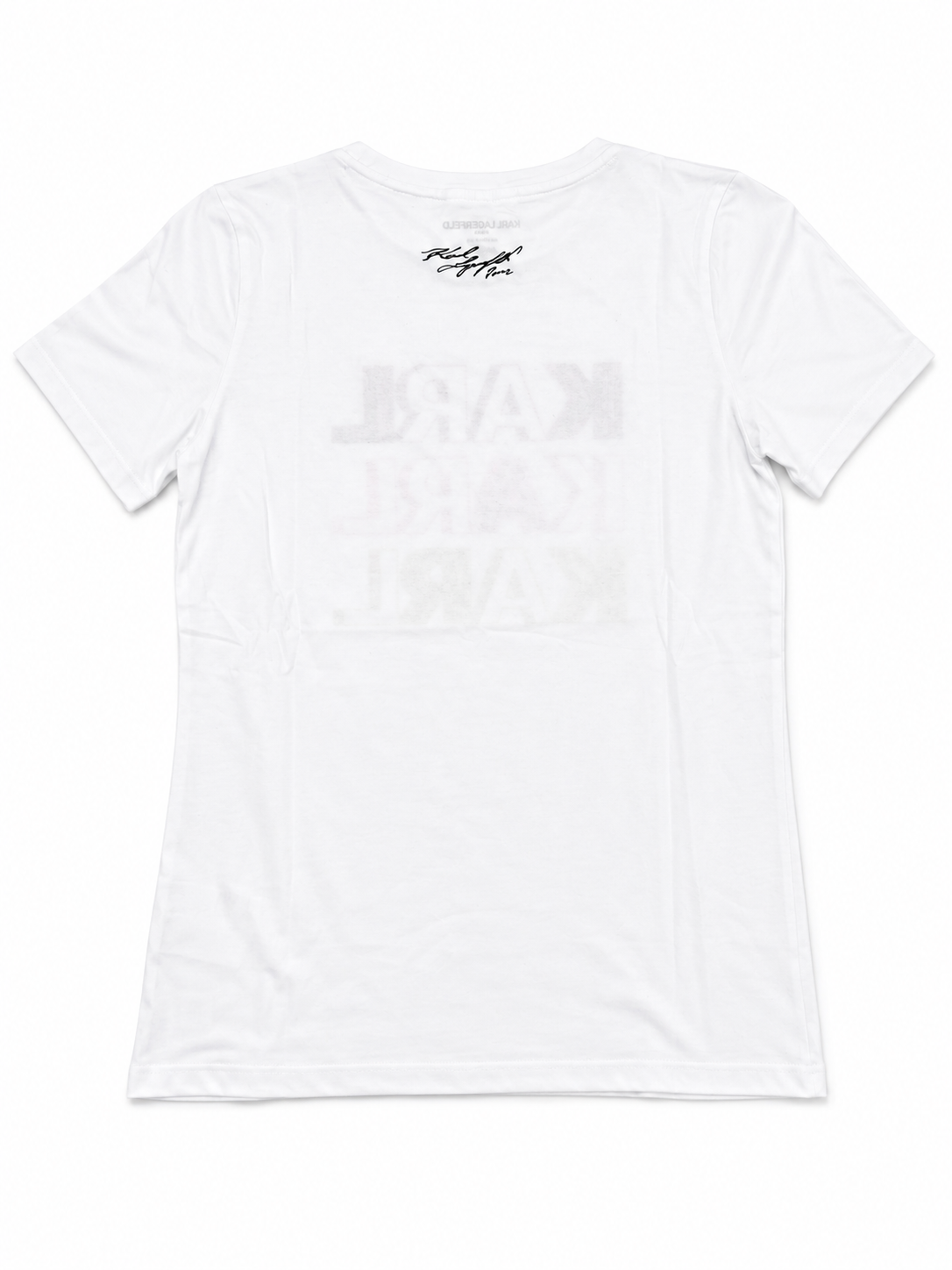 Karl Lagerfeld T-shirt Bold Multicolor Logo - White