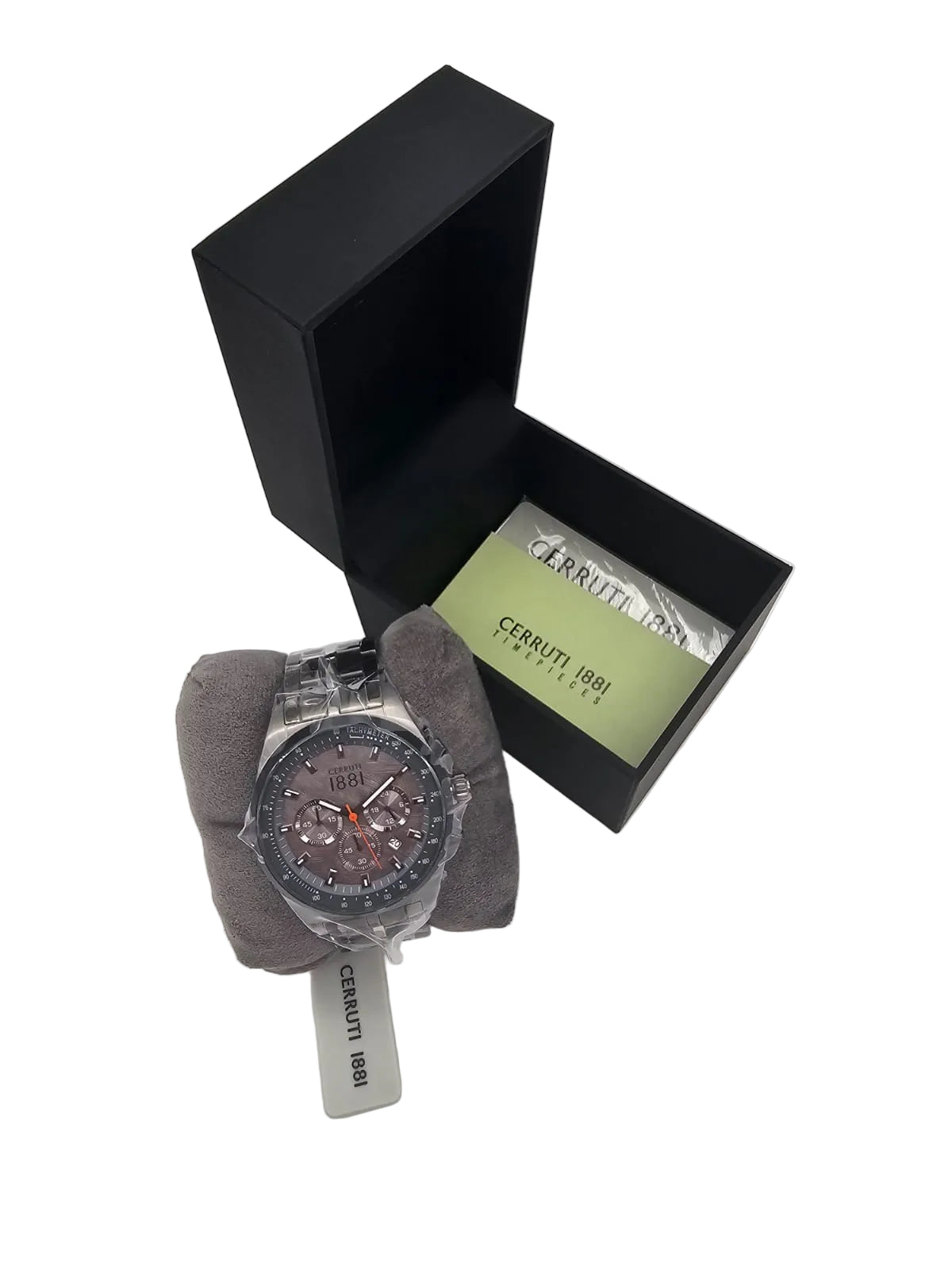 CERRUTI 1881 C CRWA150SU13BK CER G CH GUN GRY DIAL - 44MM