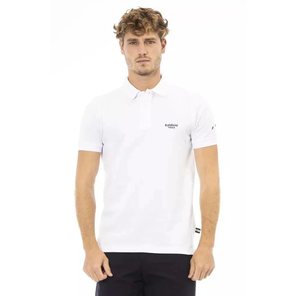 Baldinini Trend White Cotton Piolo Shirt