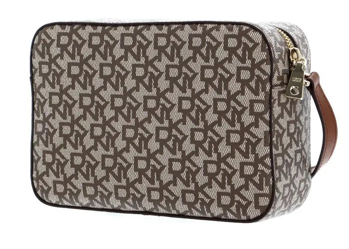 DKNY Monogram Camera Crossbody – Beige Brown