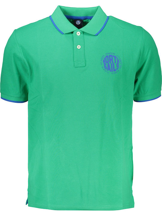 North Sails Green Cotton Men's Polo Shirt