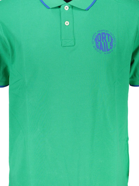 North Sails Green Cotton Men's Polo Shirt
