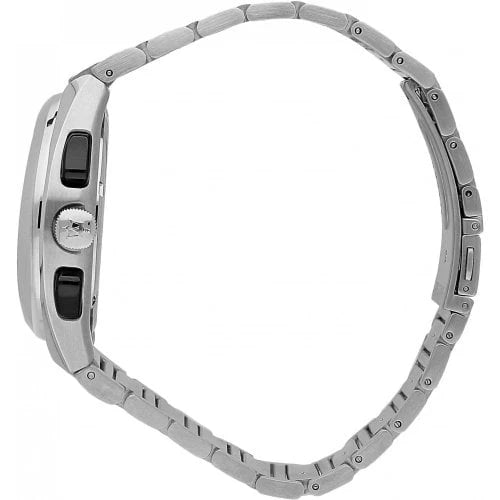 Maserati Triconic Chronograph Black Dial Silver Steel Strap R8873639002 - 43mm