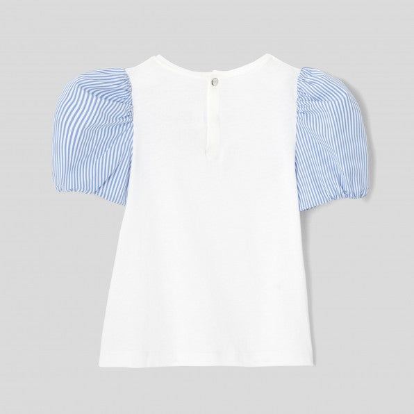 Jacadi T-shirt Alexandra -Blanc/Bleu