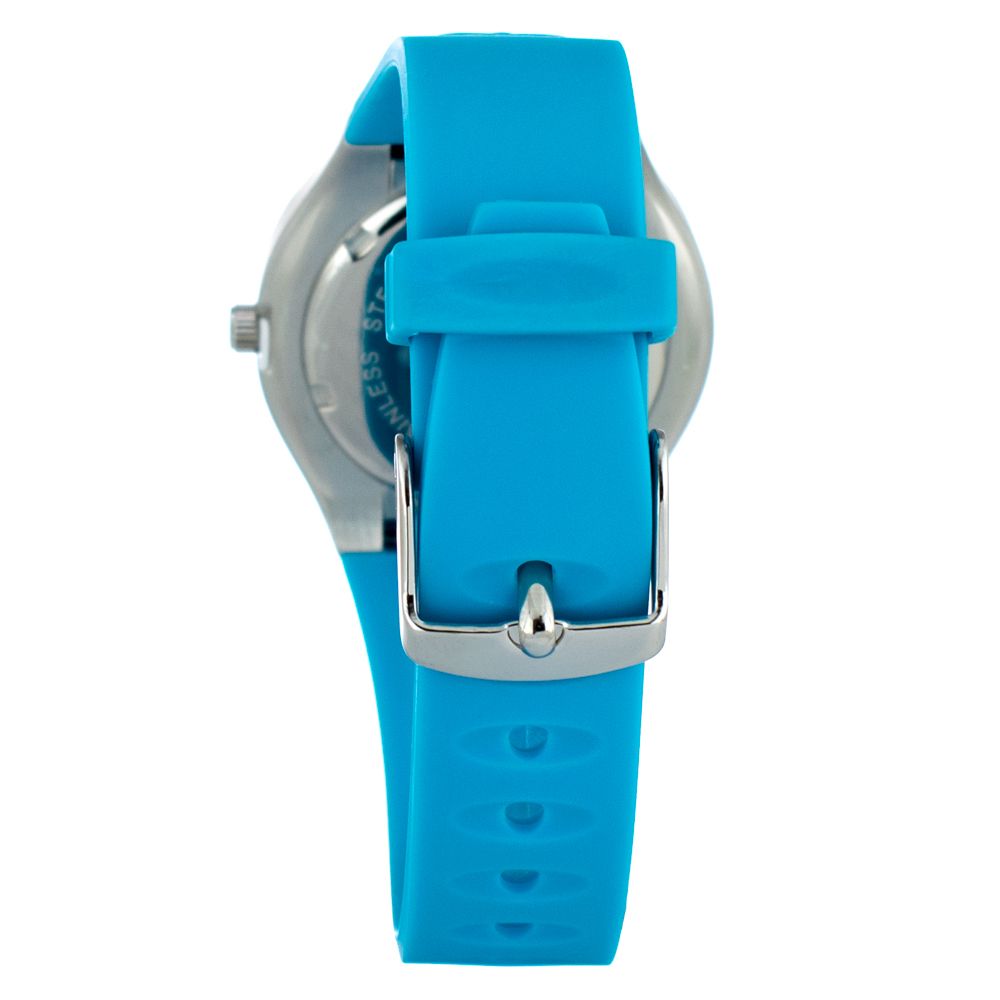 JUSTINA Blue Rubber Dress Watch