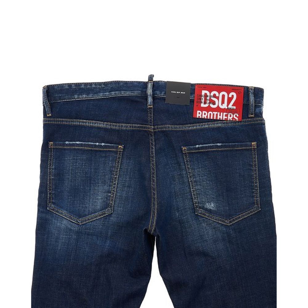 Dsquared² Blue Cotton Skinny Jeans