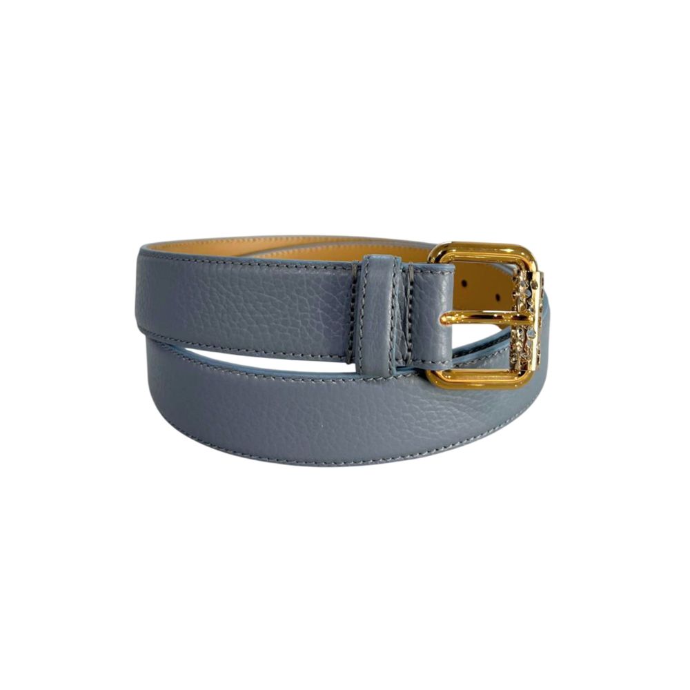 Borbonese Blue Leather Women Belt