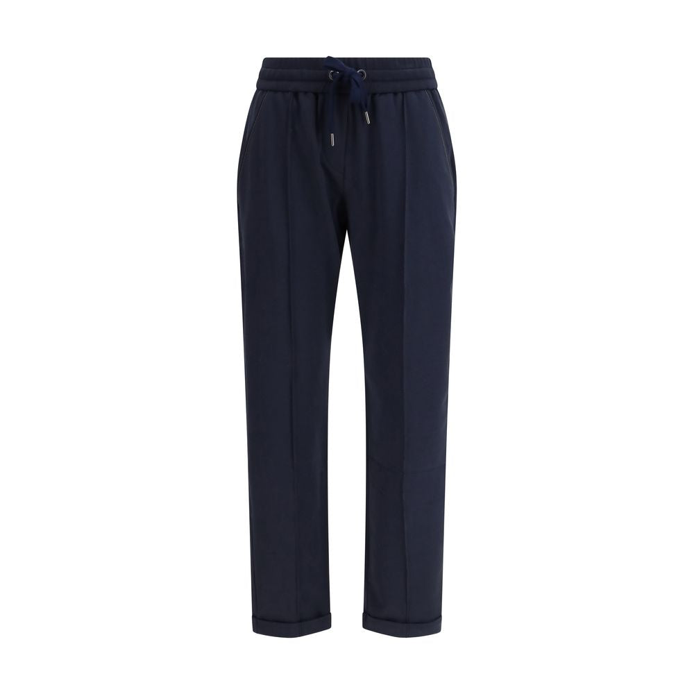 Brunello Cucinelli Blue Cotton Joggers (Workout Pants)