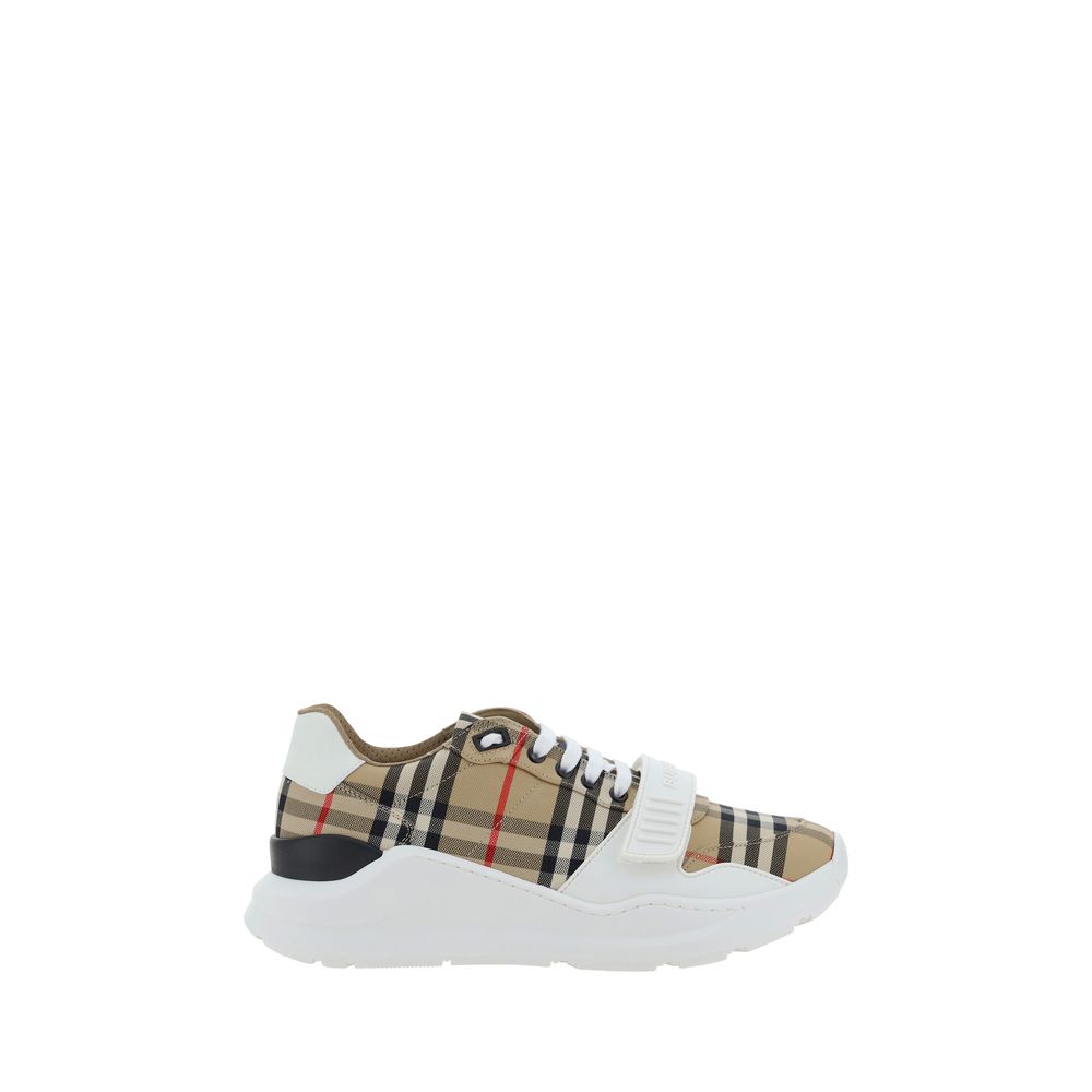 Burberry Beige Cotton Chunky Sneakers