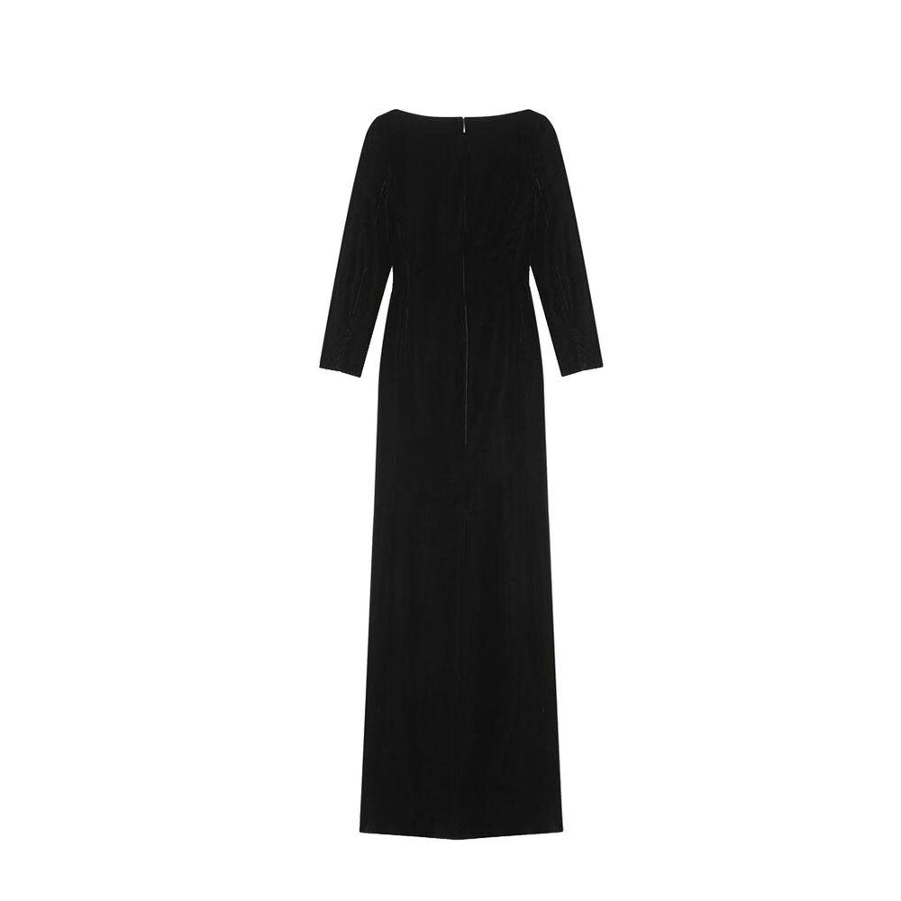 Saint Laurent Black Viscose Casual Dress