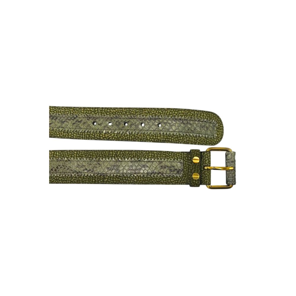 Borbonese Green Genuine Leather Women Belt
