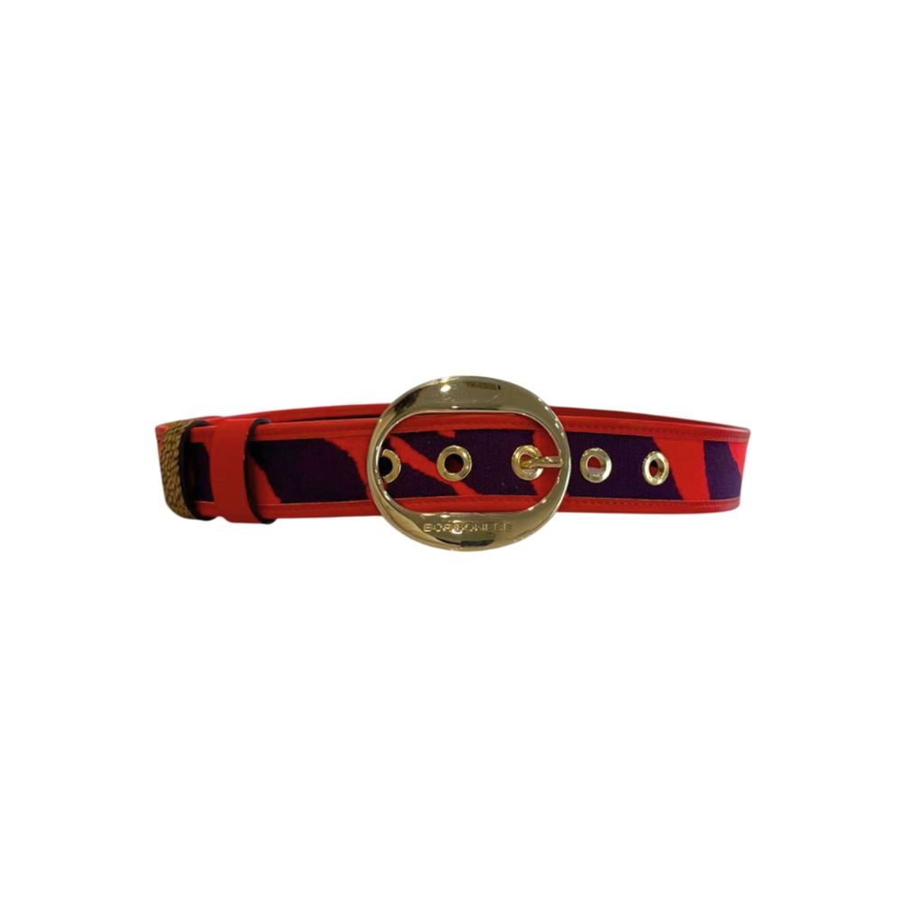 Borbonese Orange Genuine Leather Women Belt