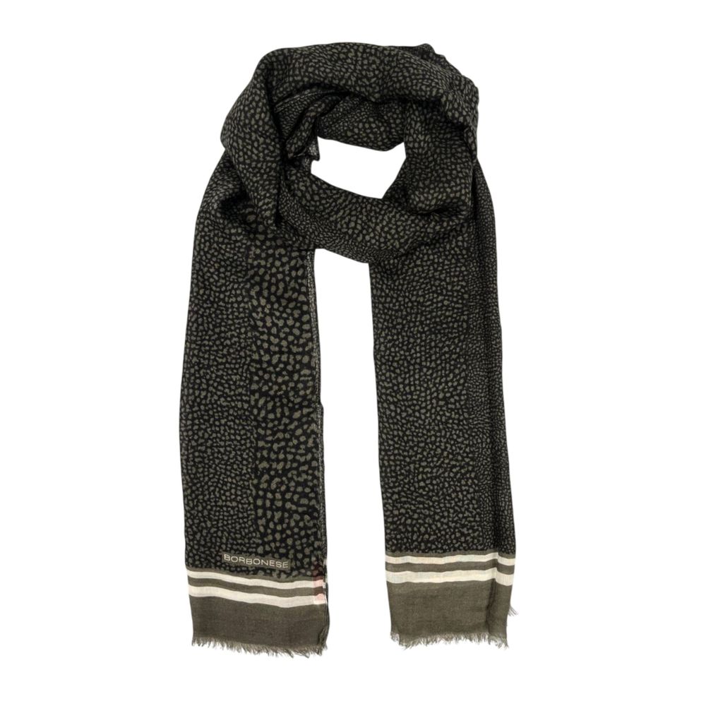 Borbonese Grey Modal Women Scarf