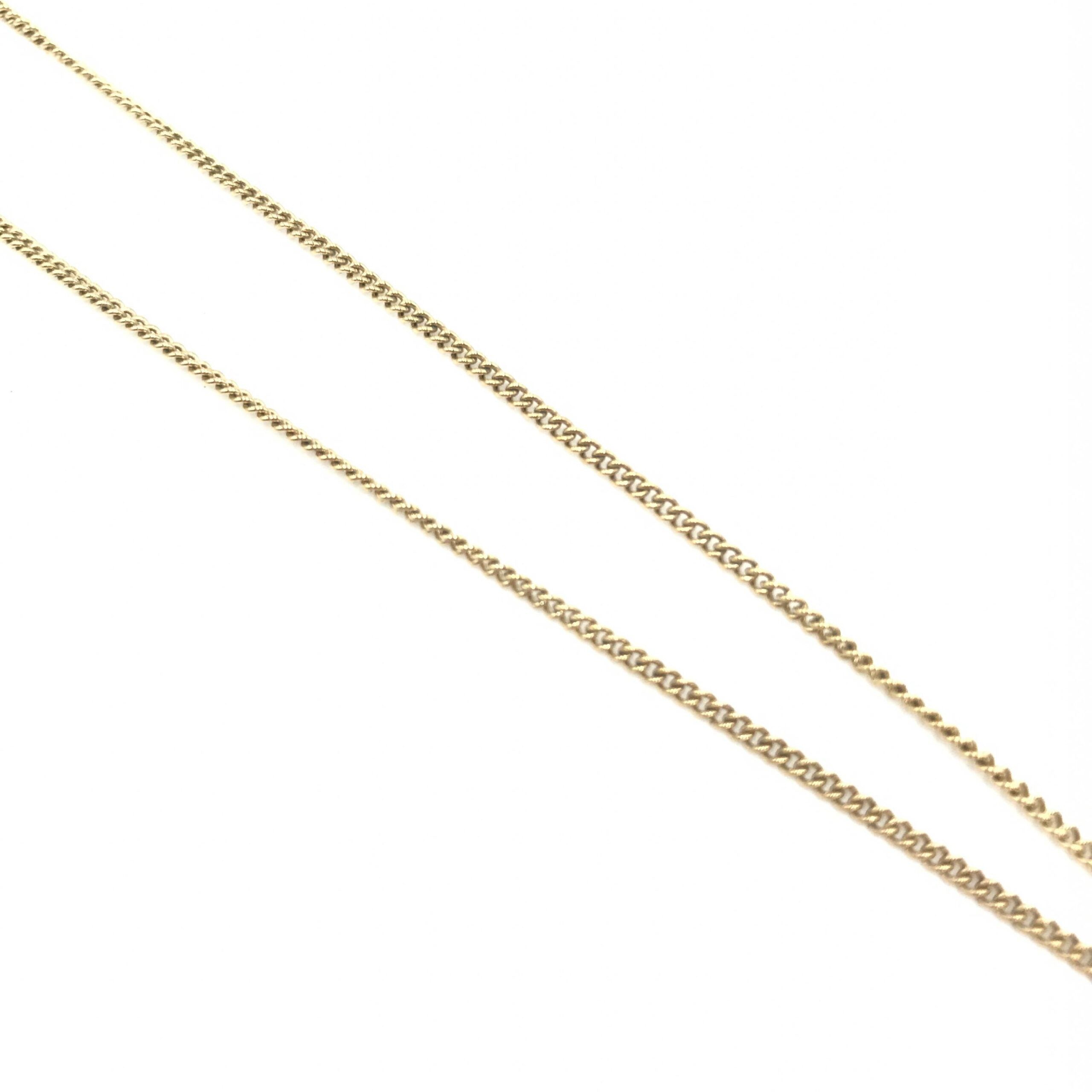 Christian Dior Dolphin Motif Rhinestone Gold Plated Necklace