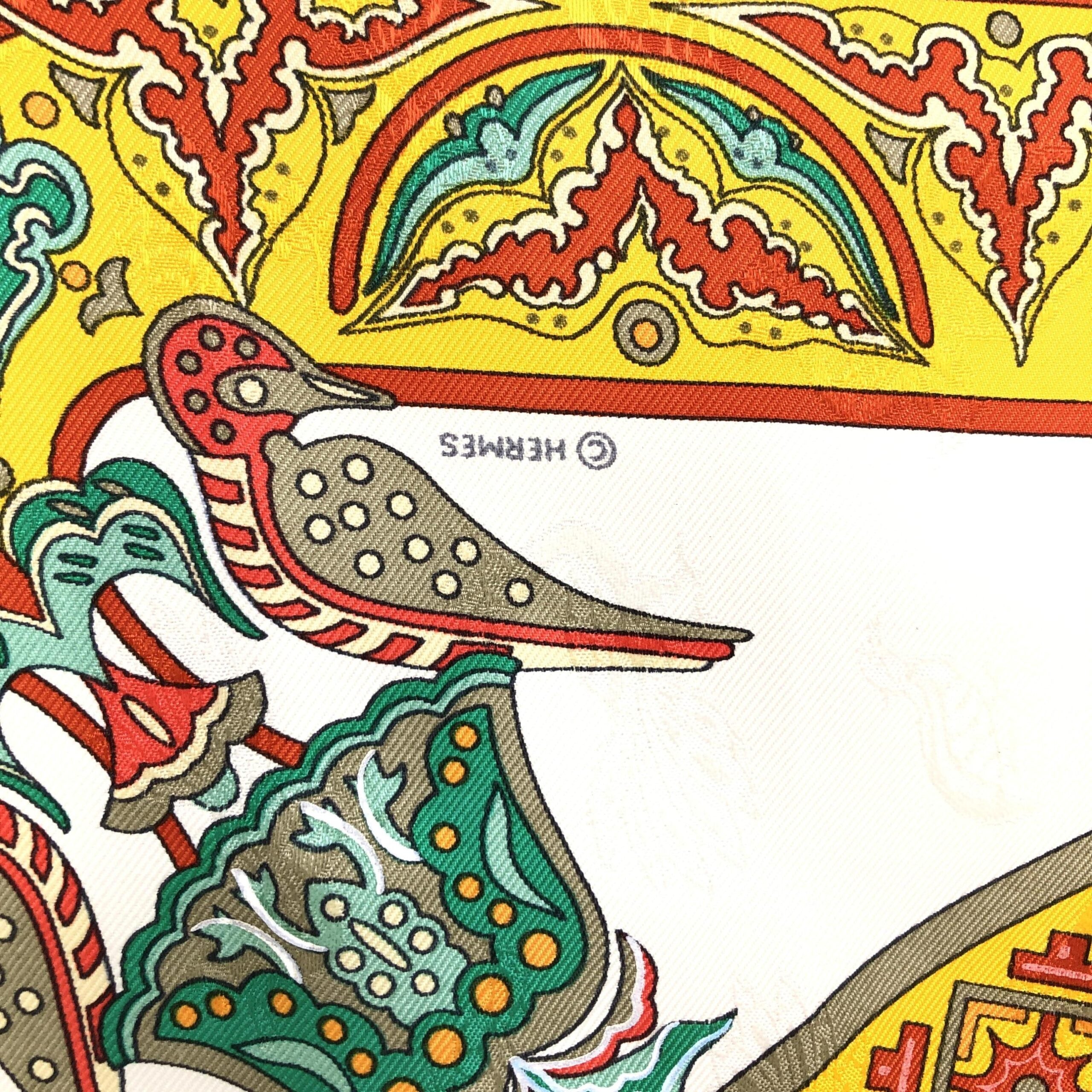 Hermès HERMÈS Carre 45 100% Silk Scarf "CIELS BYZANTINS"