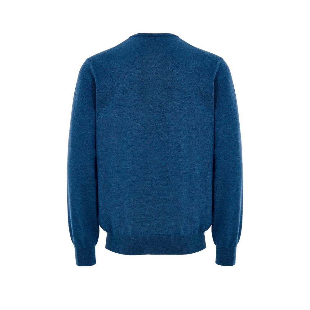 Gran Sasso Blue Wool Sweatshirt