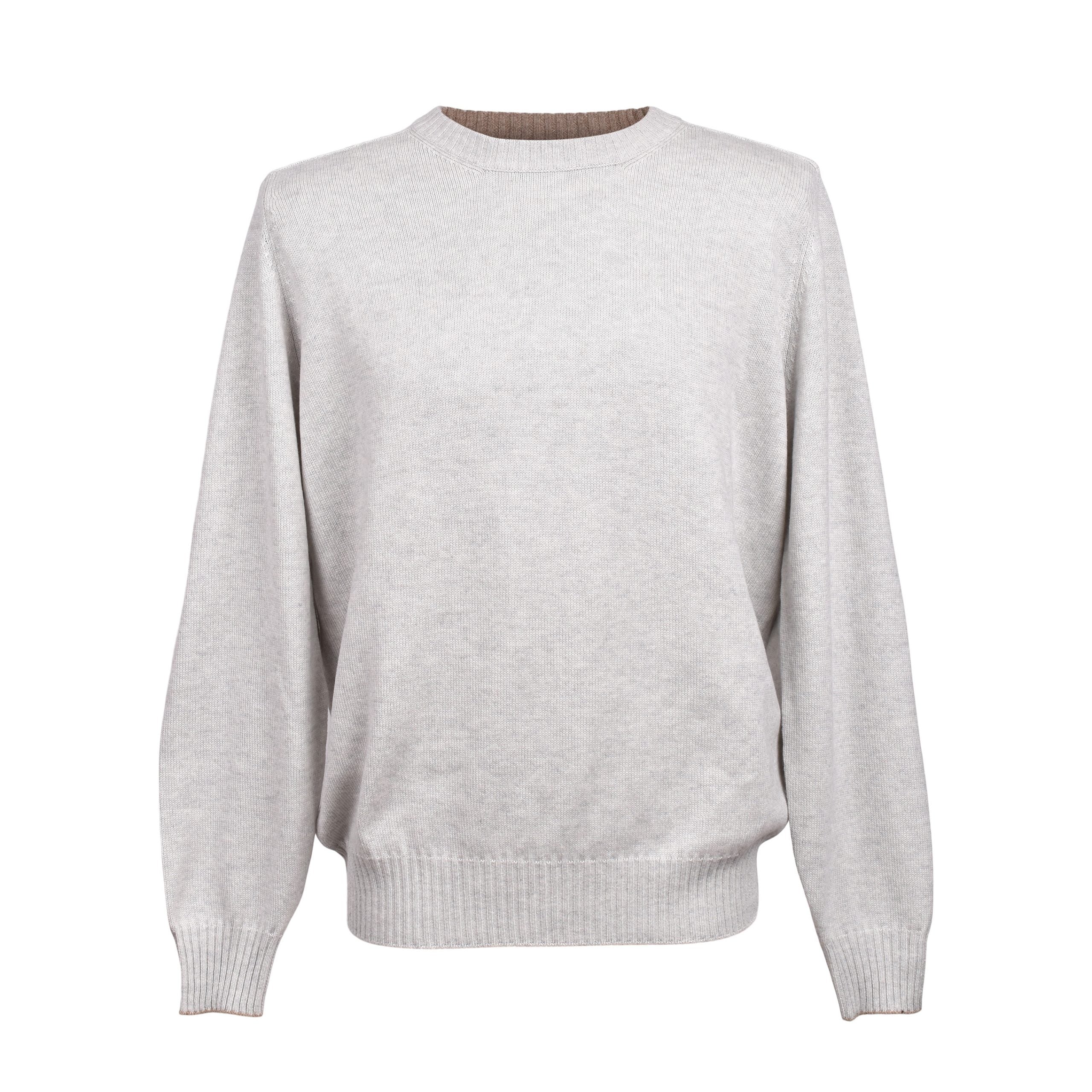 Brunello Cucinelli Bicolor Cashmere Sweater