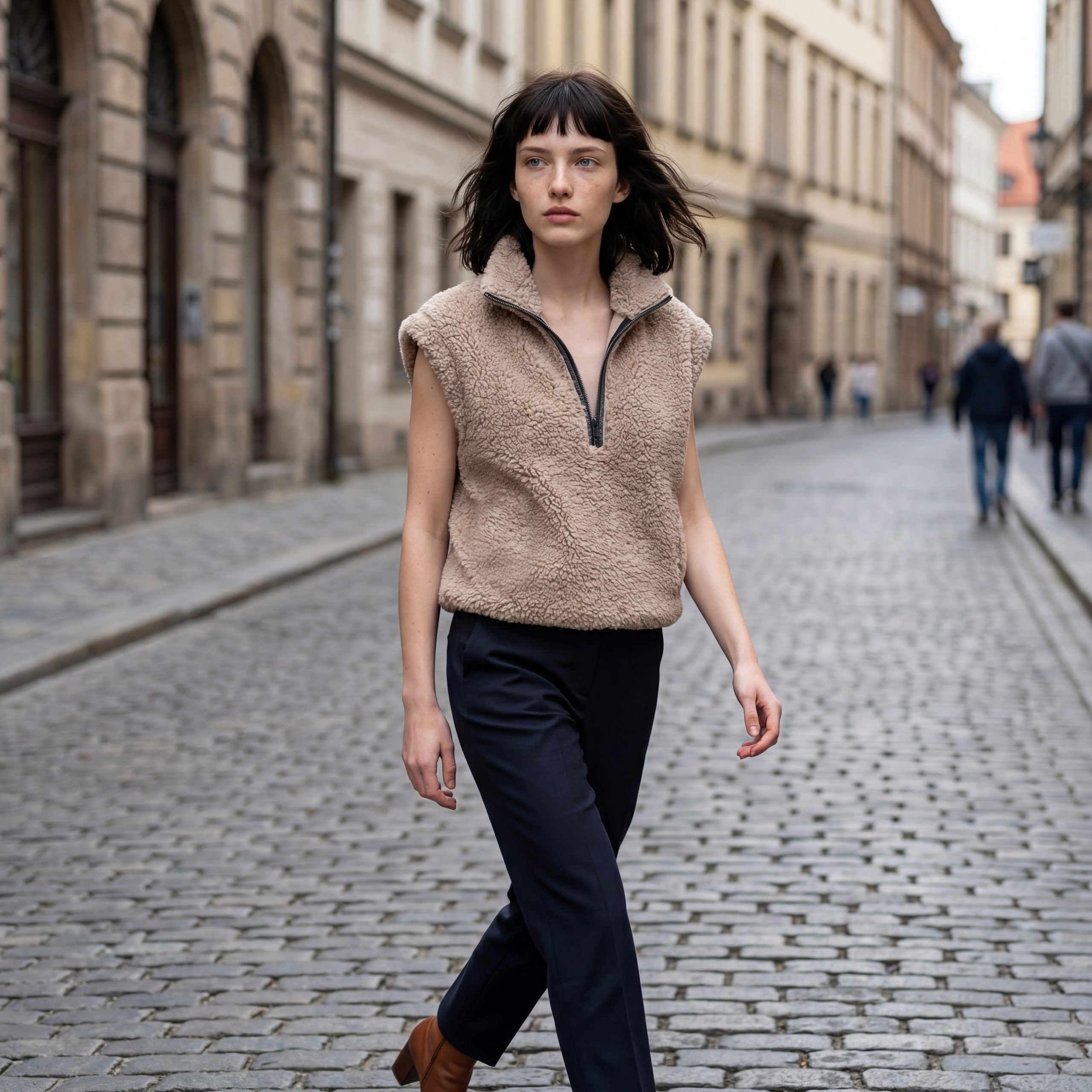 Brunello Cucinelli Brown Cashmere Sleeveles Sweater