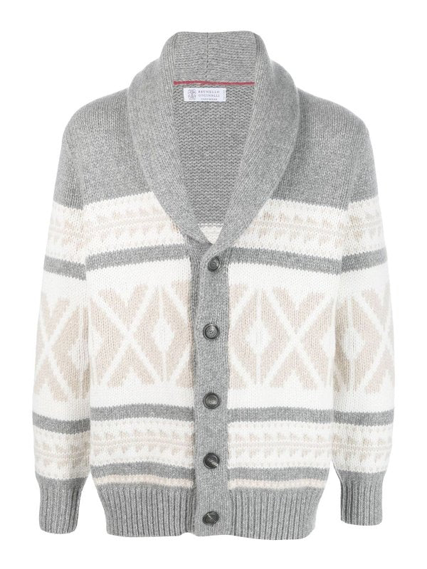Brunello Cucinelli Gray Cashmere Sweater