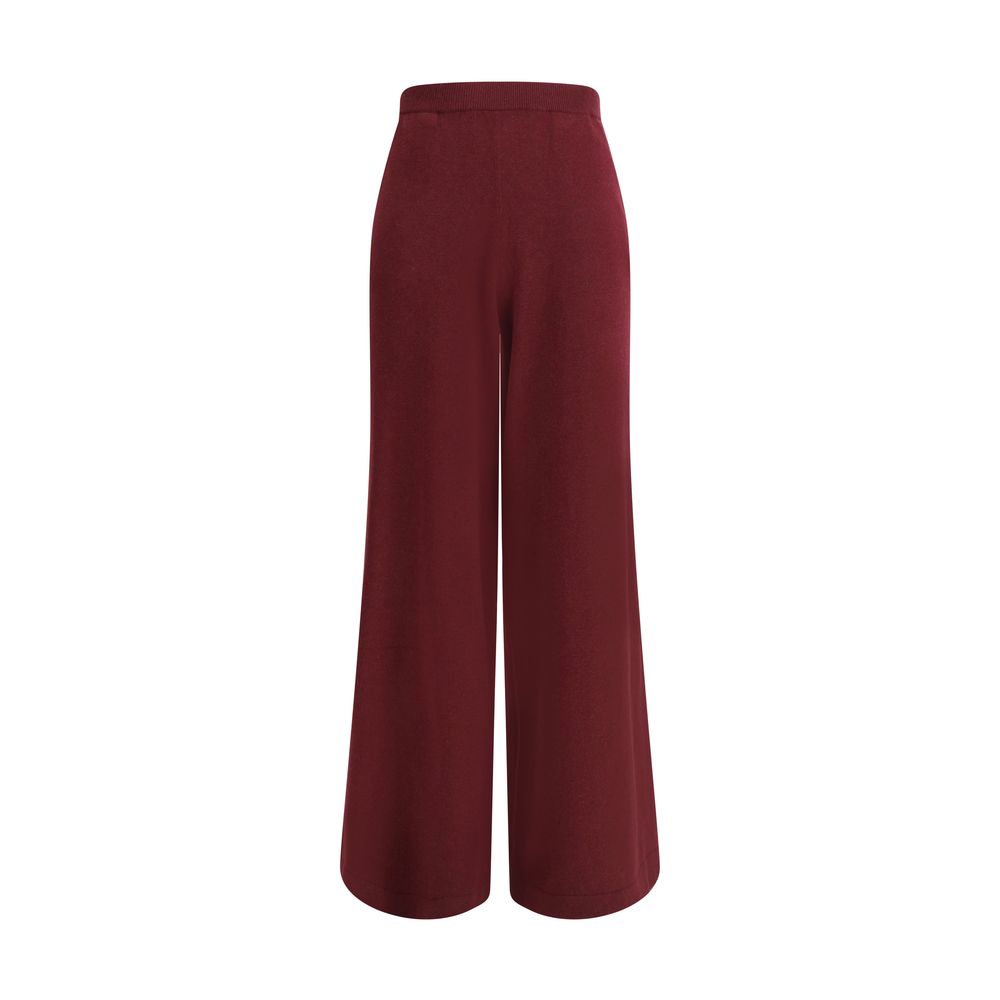 Brunello Cucinelli Bordeaux Wool Casual Pants