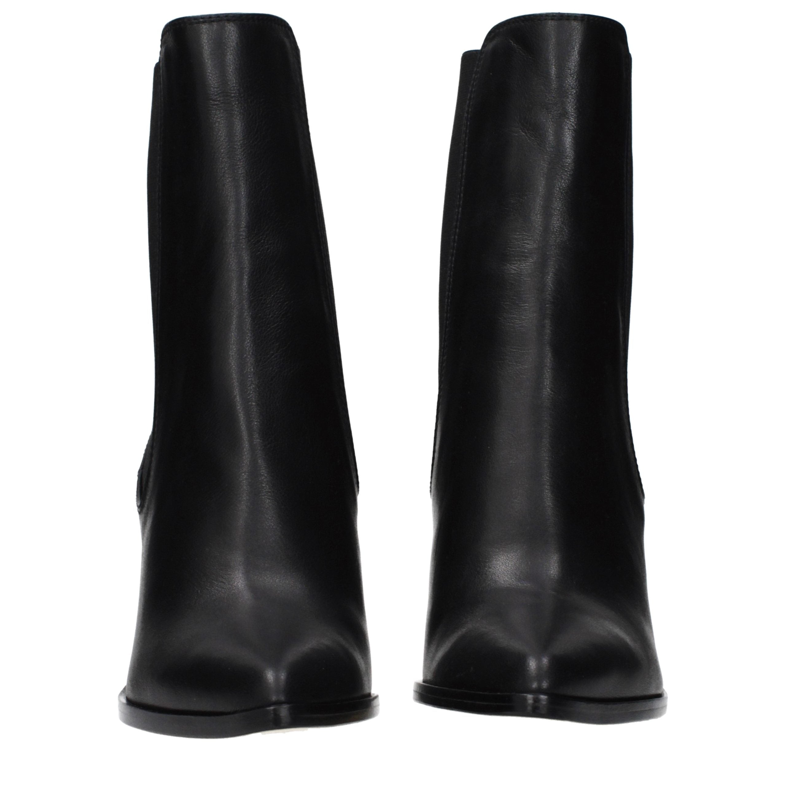 Jimmy Choo Black Leather Ankle Boots