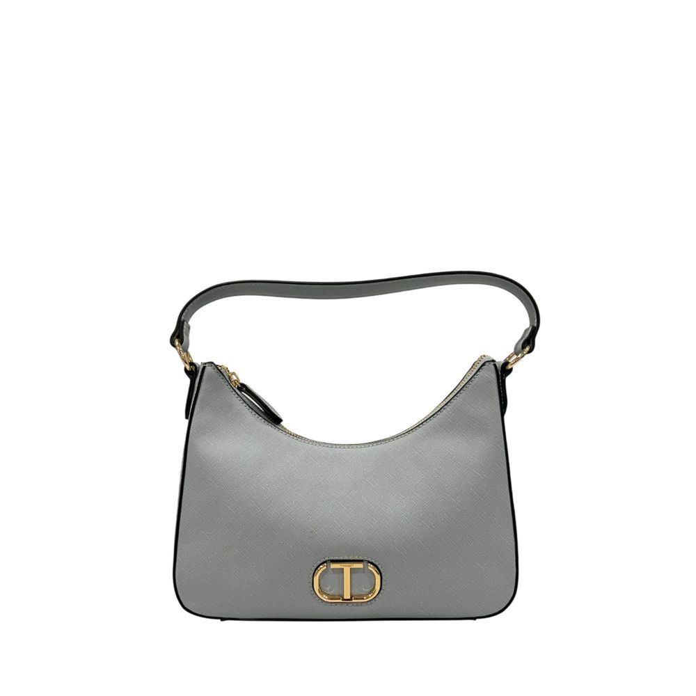 Twinset Blue PU Women Shoulder Bag