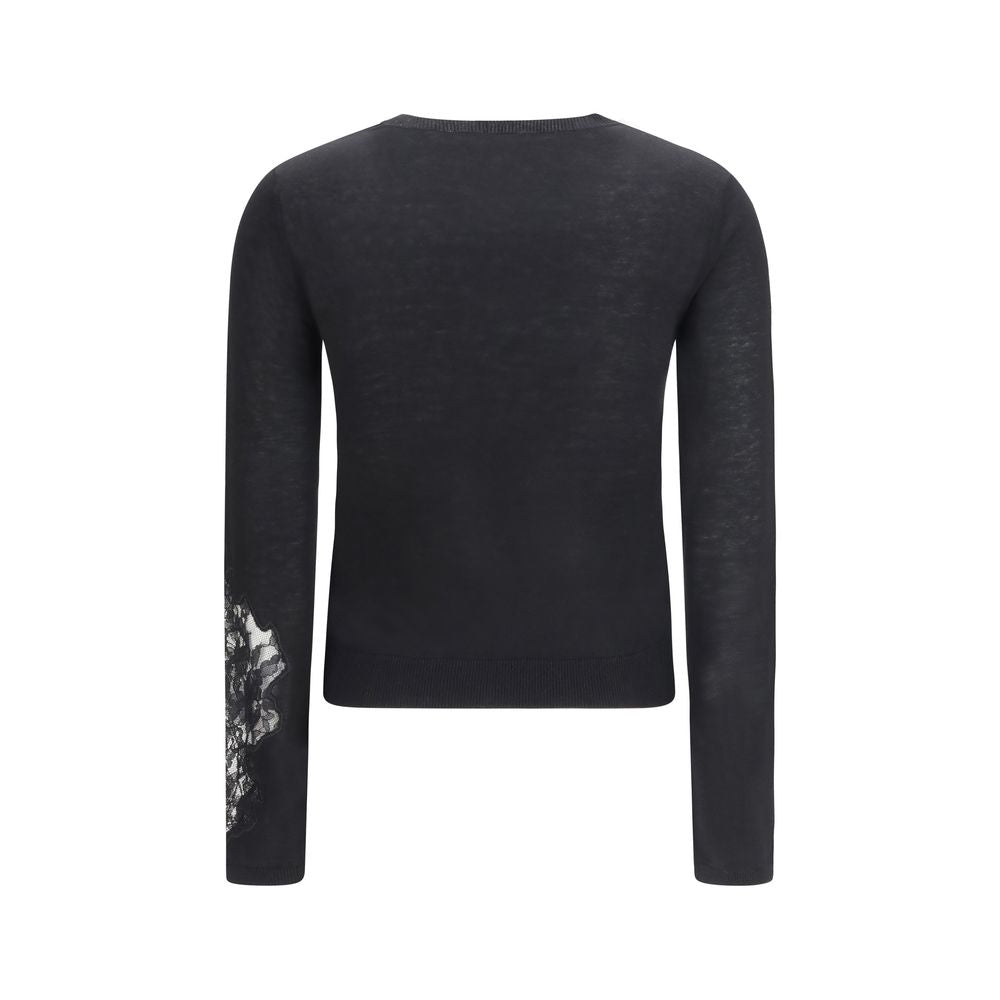 Max Mara Black Silk Sweatshirt