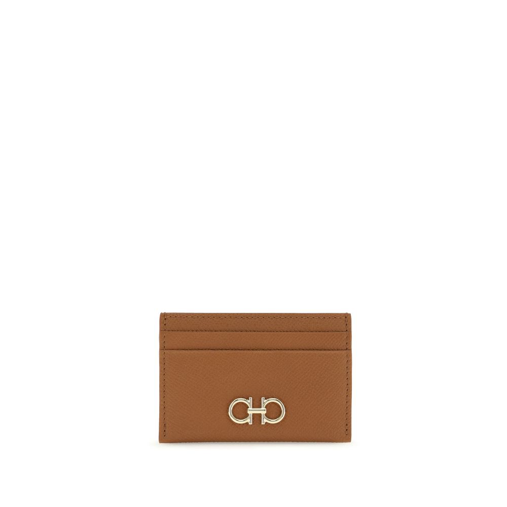 Ferragamo Brown Calf Leather Bos Taurus Wallet