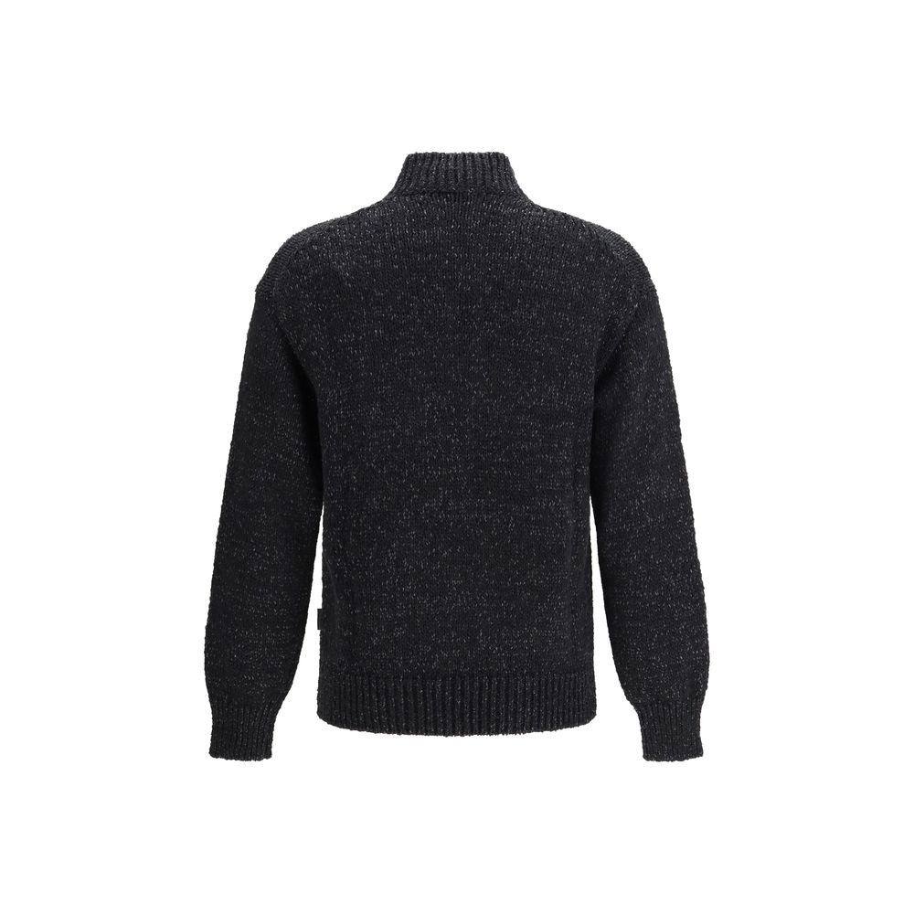 LAMINAR Black Cotton Sweatshirt