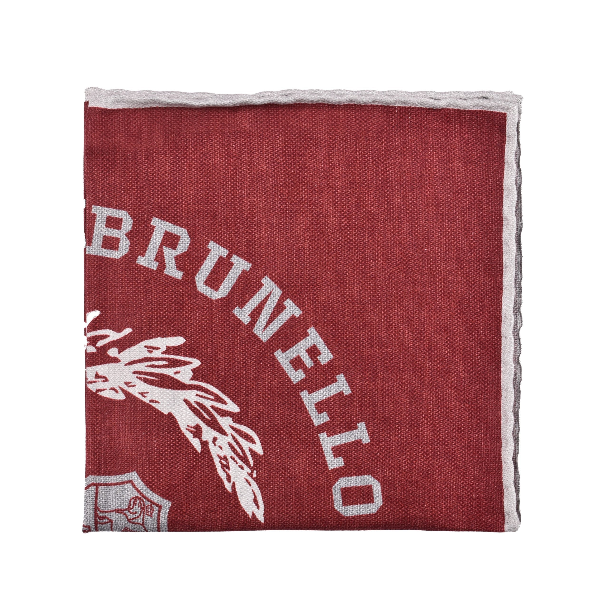 Brunello Cucinelli Bicolor Silk Pocket Square