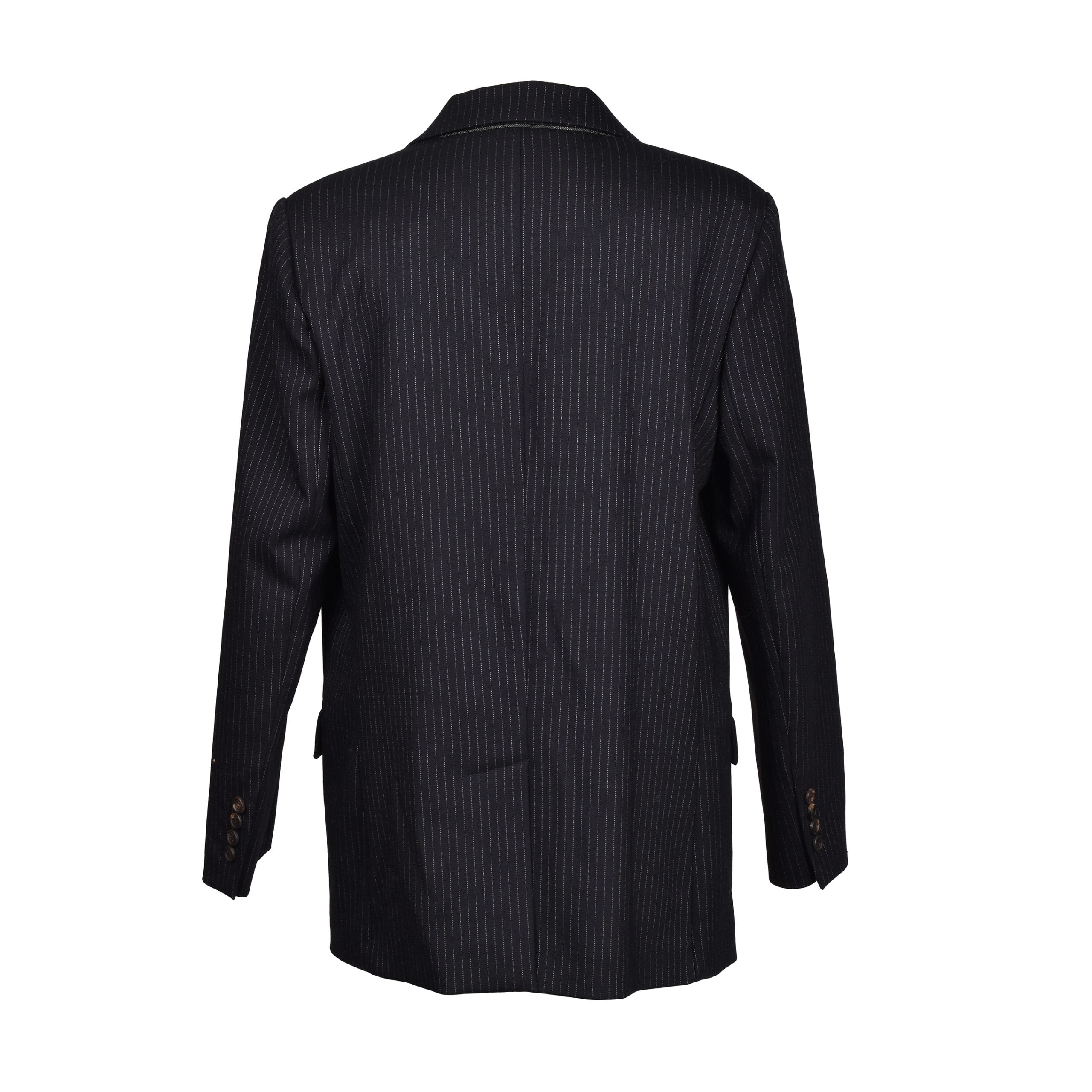 Brunello Cucinelli Bicolor Wool Blazer
